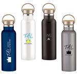 DH5633 21 Oz. Tipton Stainless Steel Bottle With Wood Lid And Custom Imprint